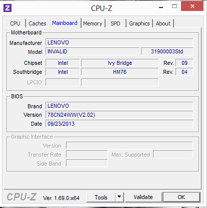 CPU-Z : Mainboard