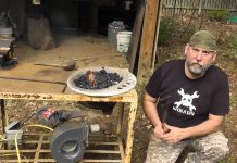 DIY καμίνι από μαντεμένιο νιπτήρα