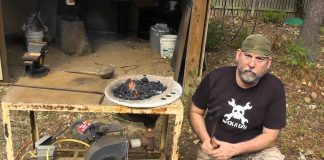 DIY καμίνι από μαντεμένιο νιπτήρα