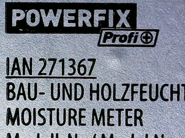 μετρητής υγρασίας Powerfix