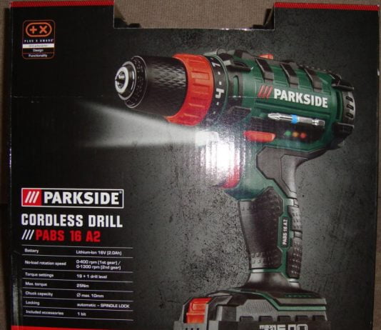 Review/Unboxing: Επαναφορτιζόμενο δραπανοκατσάβιδο Parkside PABS 16 A2