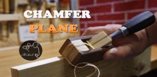 DIY ροκάνι ακμών (chamfer plane) με σκαρπέλο ροκάνι ακμών