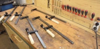 DIY μεταλλικός σφιγκτήρας F