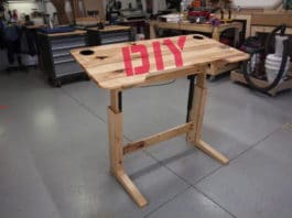 diy όρθιο γραφείο