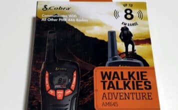 walkie talkie cobra am645 review